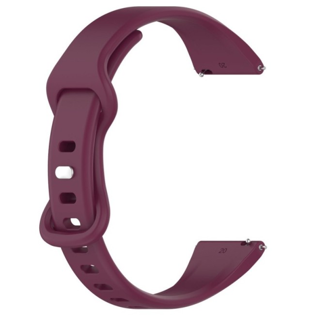 Estuyoya Correa silicona Fina Amazfit Active 42mm Rojo Vino