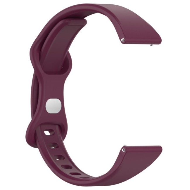 Estuyoya Correa silicona Fina Amazfit Active 42mm Rojo Vino