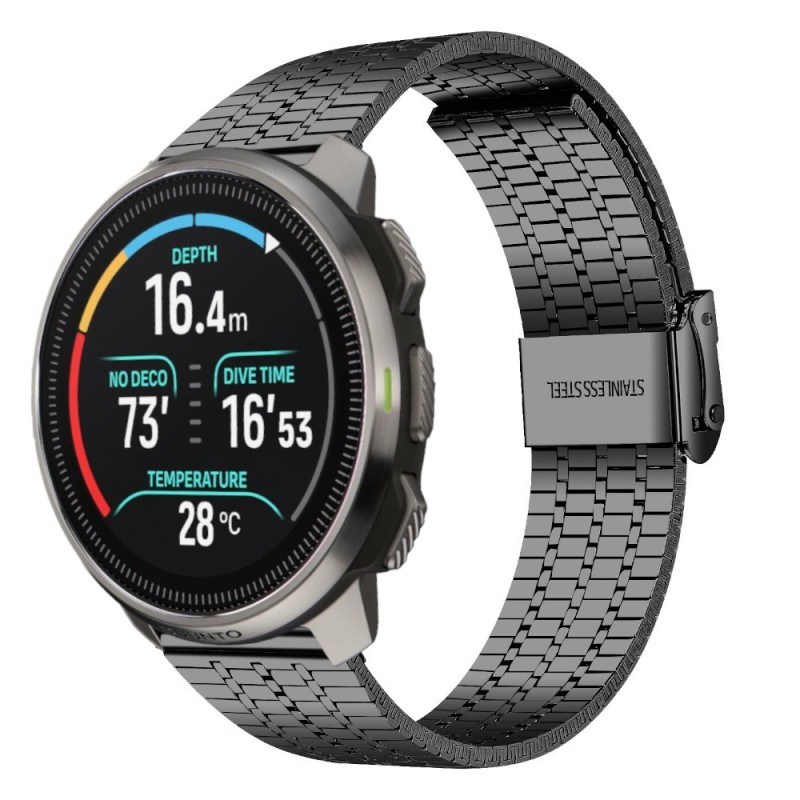 Estuyoya Correa acero Flexible Suunto Ocean negro