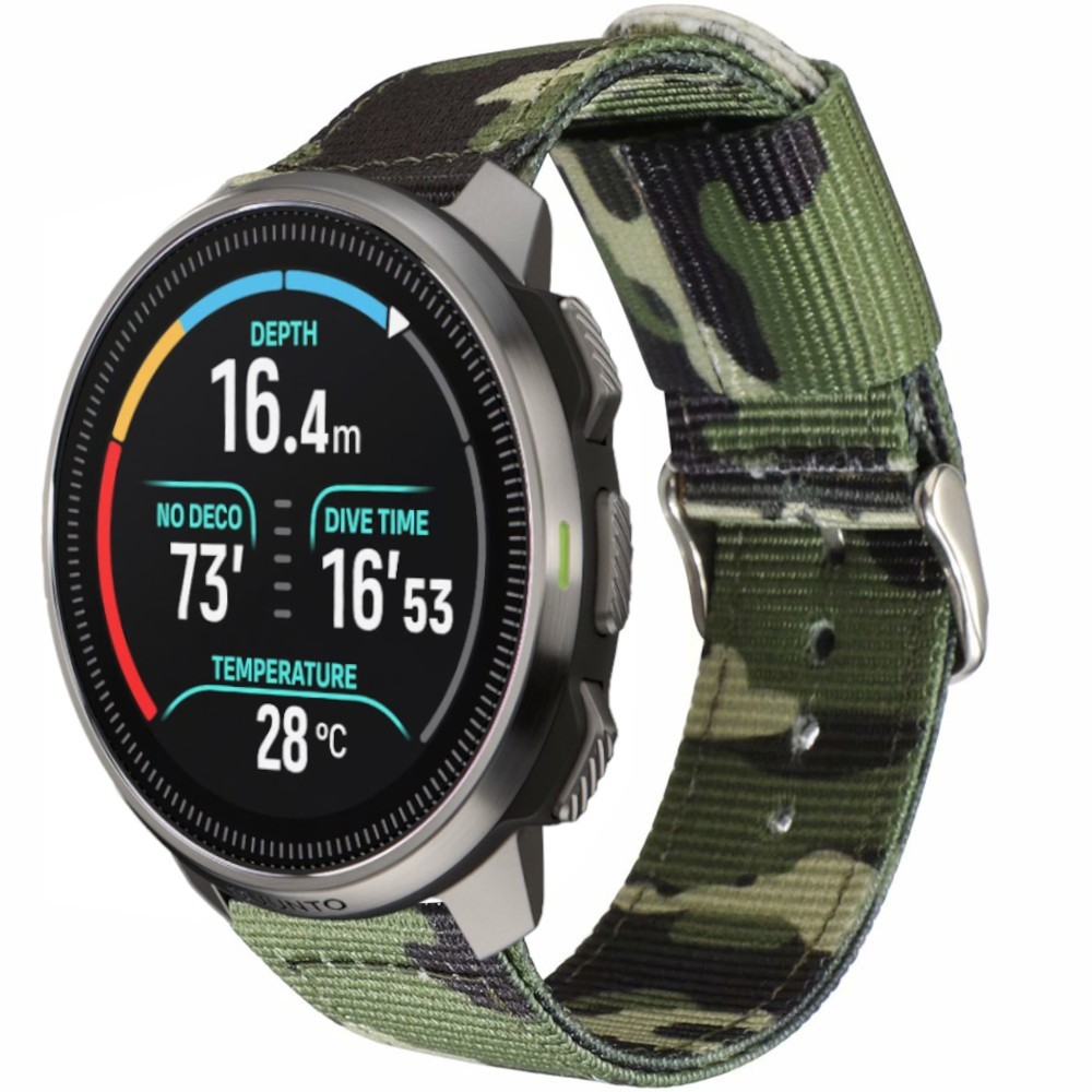 Estuyoya Correa nylon Suunto Ocean Camuflaje Verde