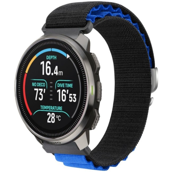 Estuyoya Correa loop nylon Suunto Ocean Negro,Azul