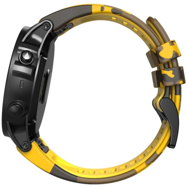 Estuyoya Correa silicona Camuflaje Garmin Fenix 8 - 47mm Amarillo