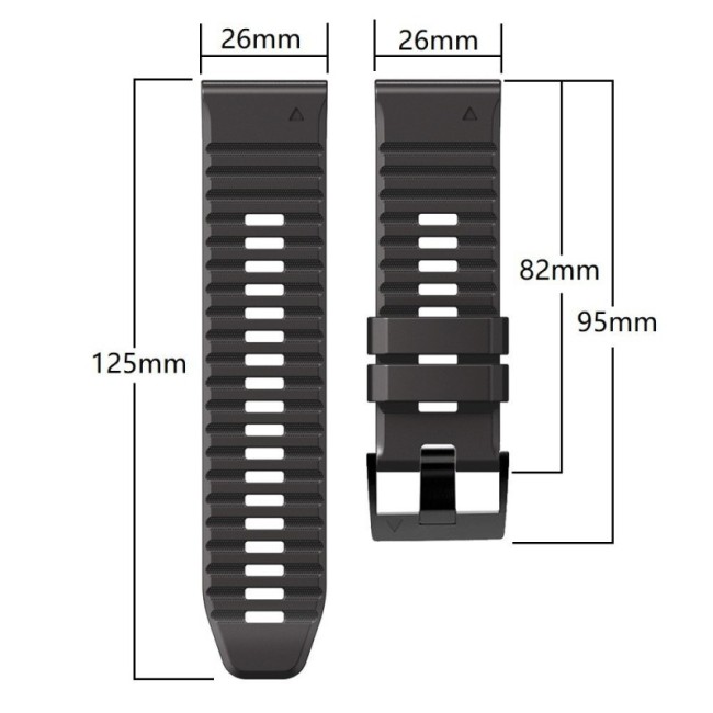 Estuyoya Correa silicona Deporte Garmin Fenix 8 - 51mm Verde Lima