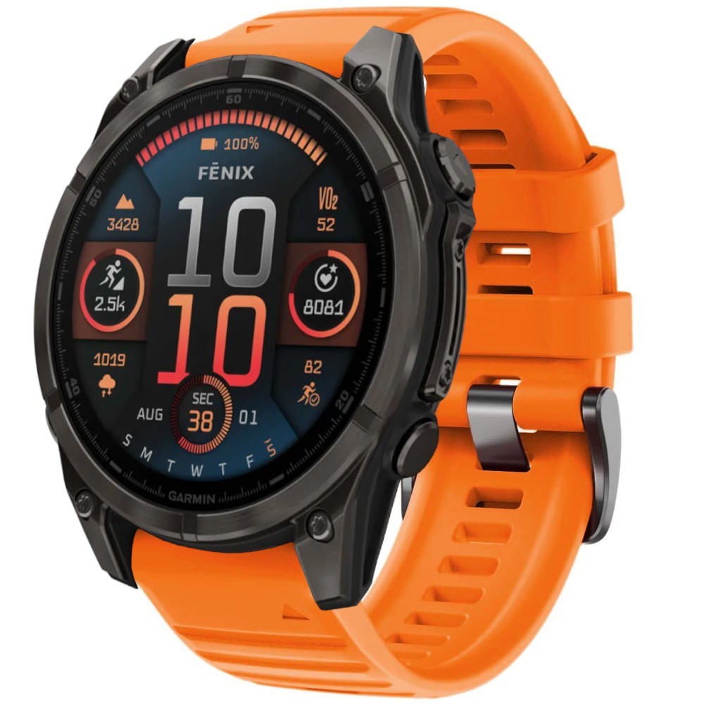 Estuyoya Correa Deportiva silicona Full Color Garmin Fenix 8 - 47mm Naranja