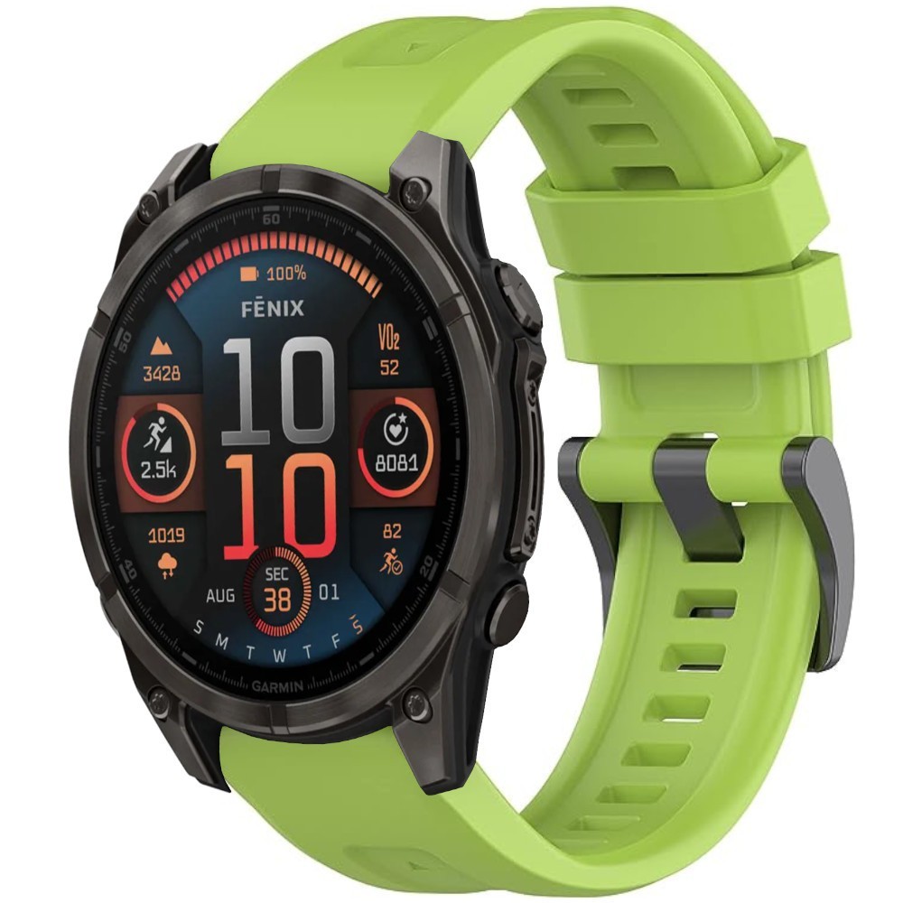 Estuyoya Correa silicona Básica Sport Garmin Fenix 8 - 47mm Verde Lima