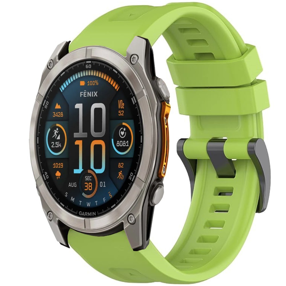 Estuyoya Correa silicona Básica Sport Garmin Fenix 8 - 51mm Verde Lima