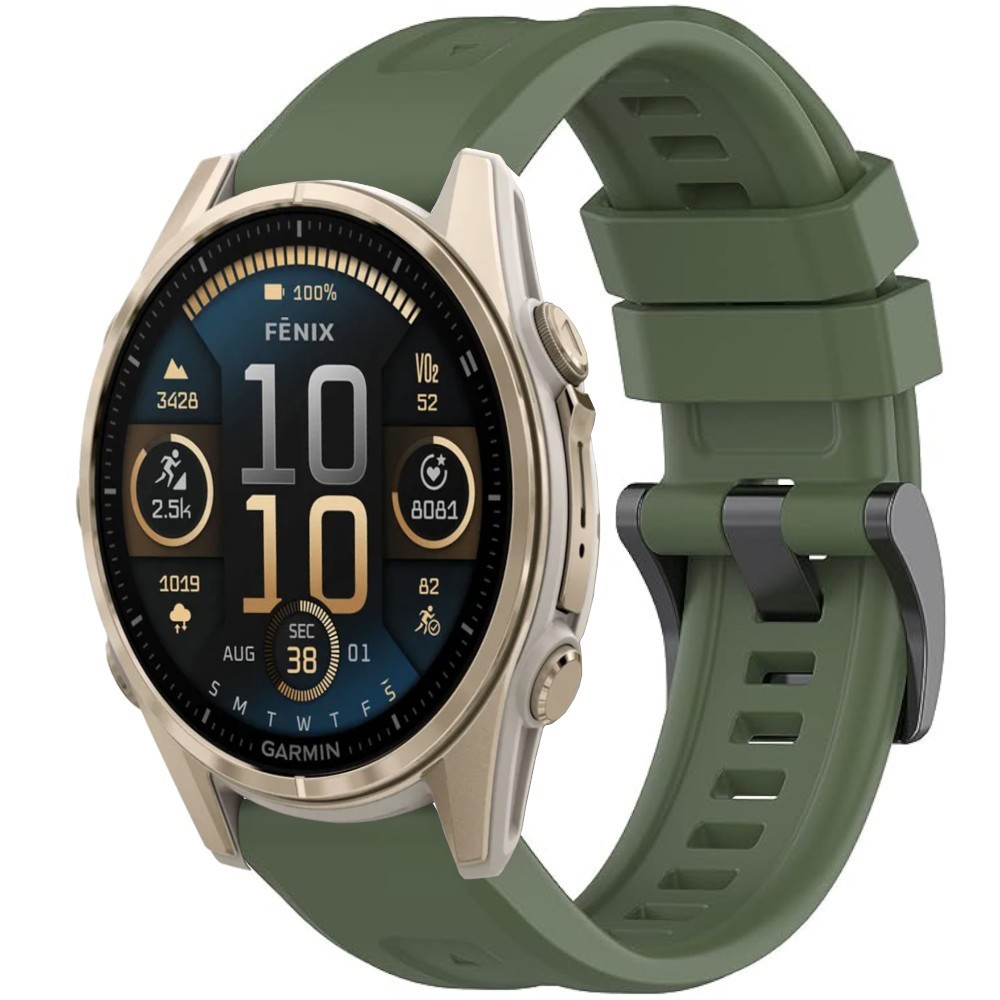 Estuyoya Correa Silicona Básica Sport Garmin Fenix 8 - 43mm Verde