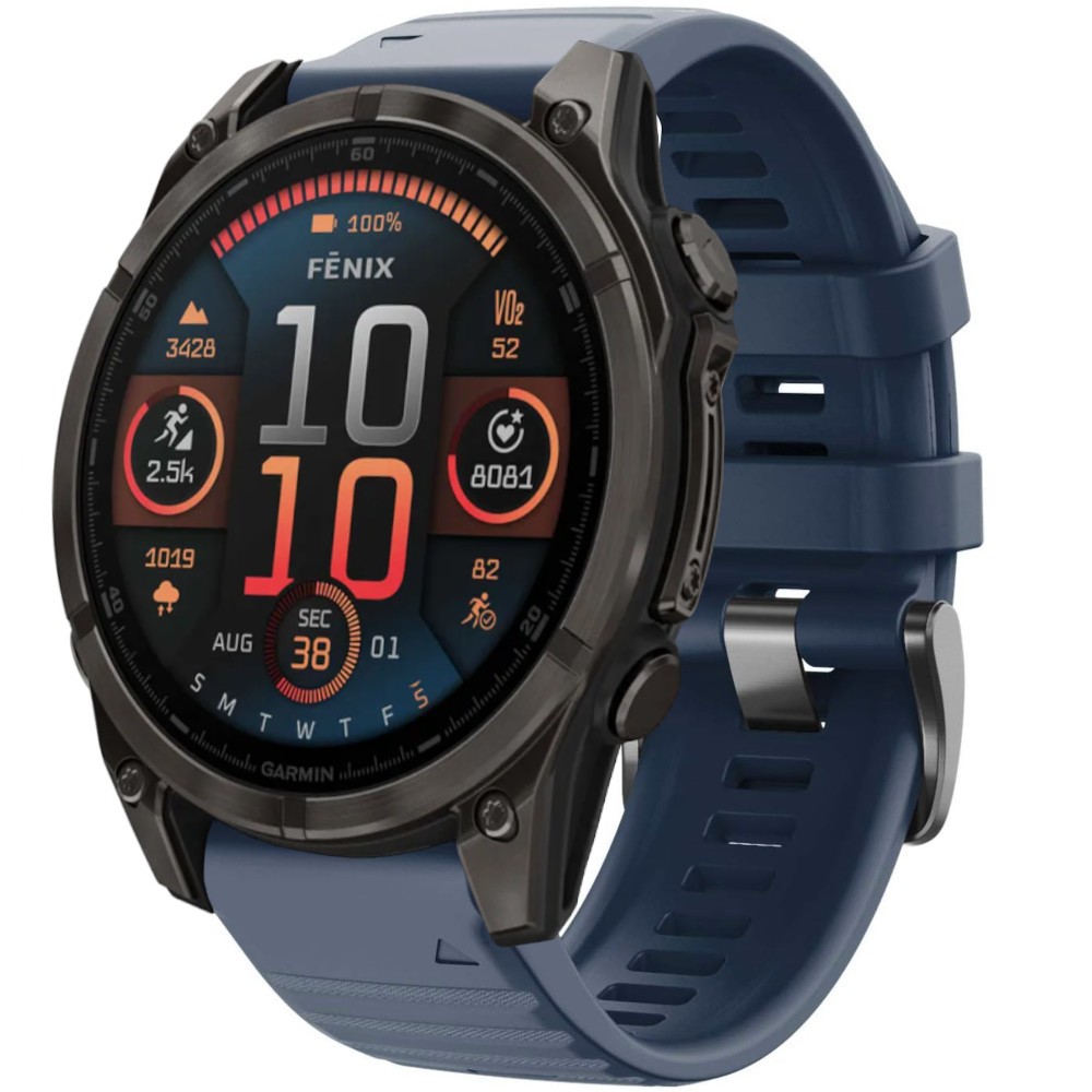 Estuyoya Correa Deportiva silicona Full Color Garmin Fenix 8 - 47mm Azul Oscuro