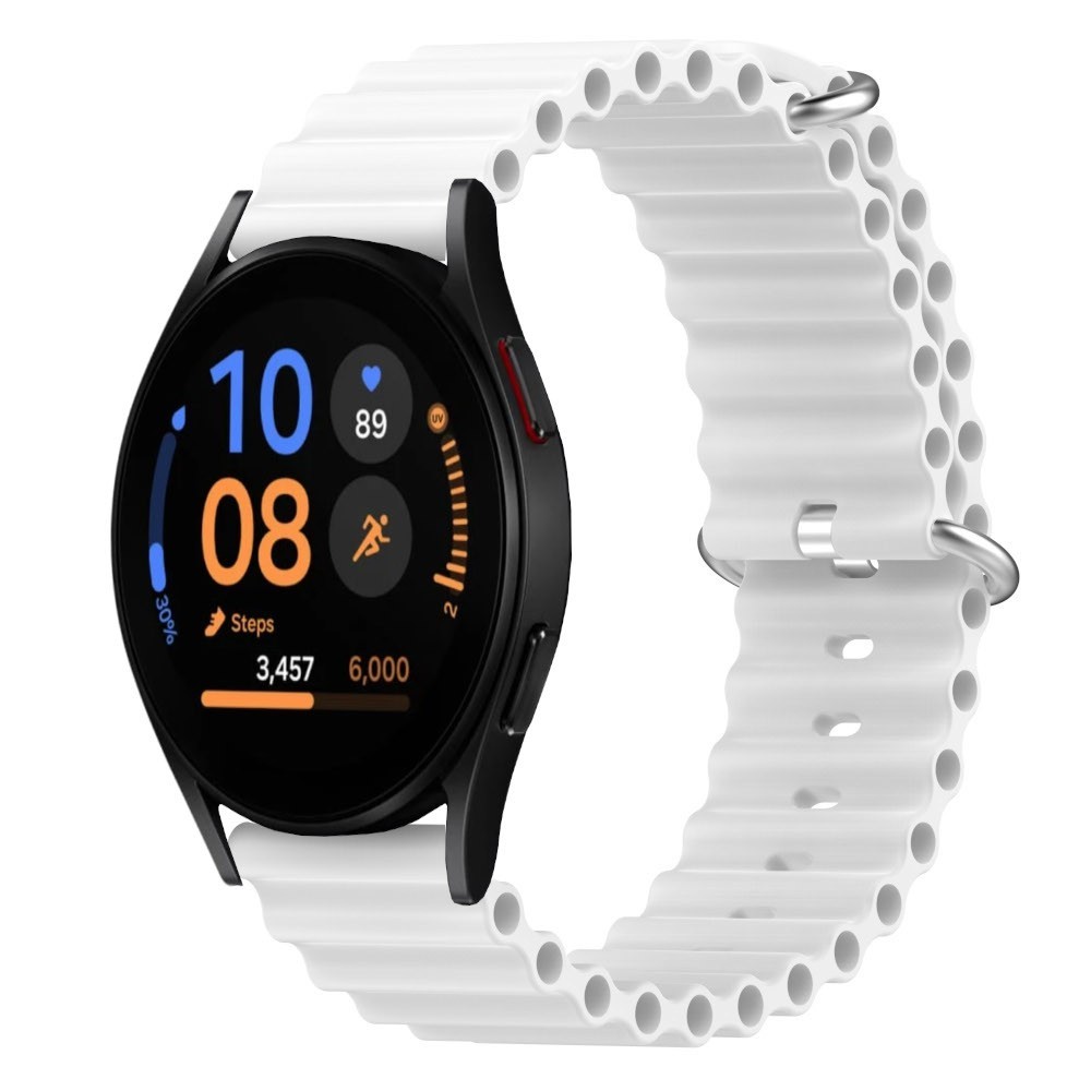 Estuyoya Correa silicona Ocean Samsung Galaxy Watch FE blanco