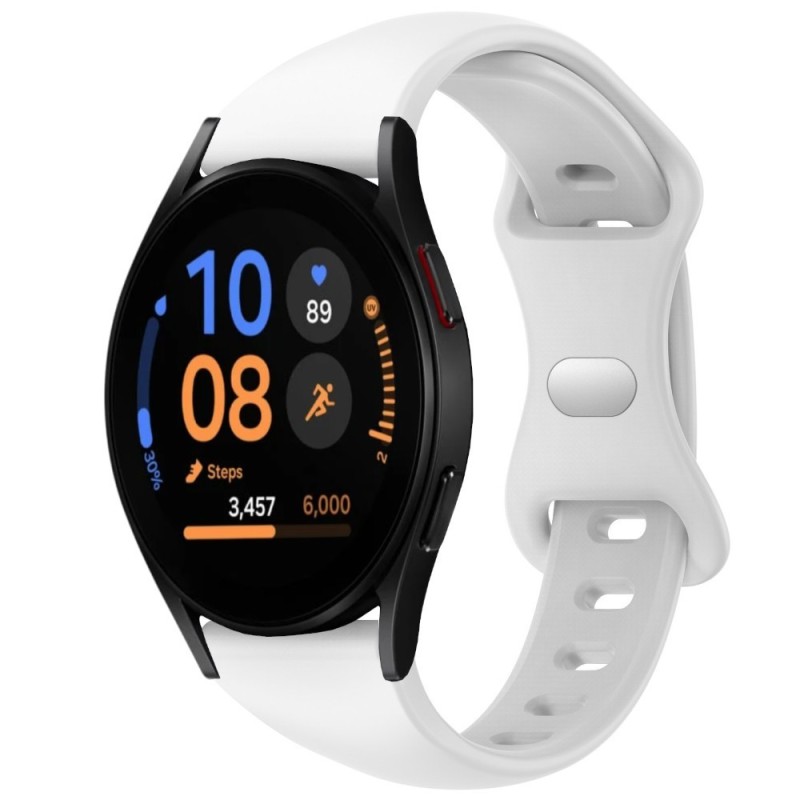 Estuyoya Correa silicona Fina Samsung Galaxy Watch FE Blanco