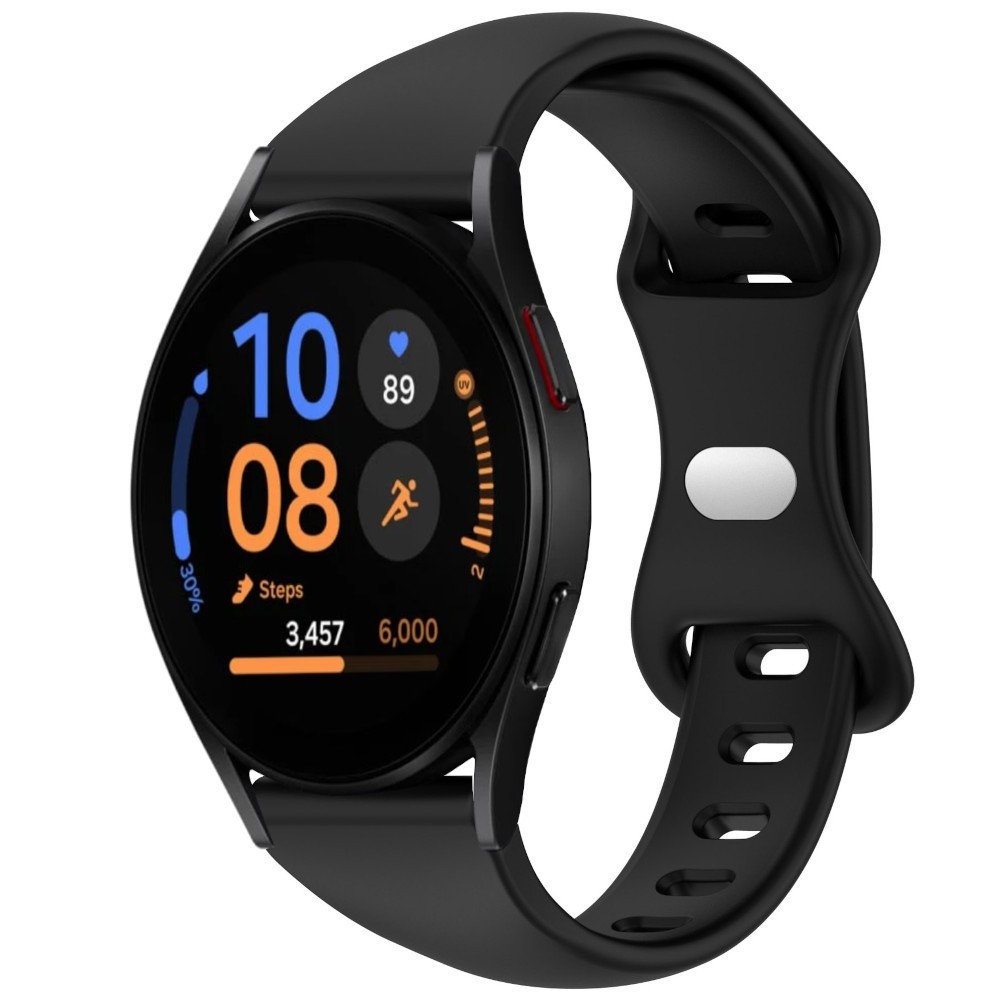 Estuyoya Correa silicona Fina Samsung Galaxy Watch FE Negro