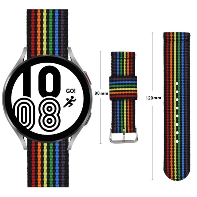 Estuyoya Correa nylon Samsung Galaxy Watch FE lgtbi black