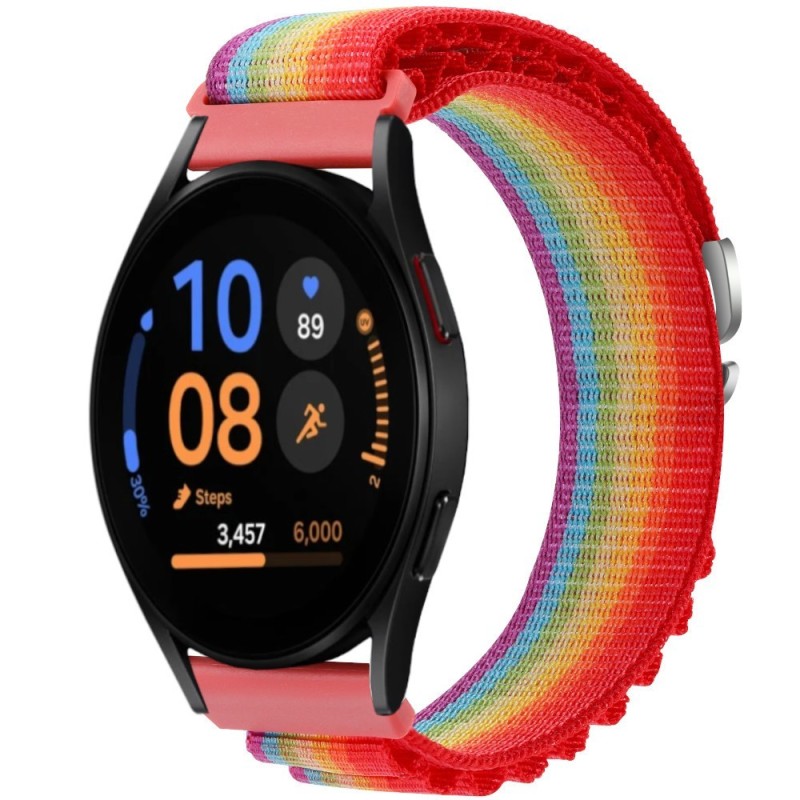 Estuyoya Correa loop nylon Samsung Galaxy Watch FE Rainbow