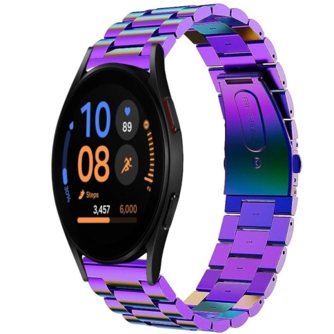 Estuyoya Correa metal acero Samsung Galaxy Watch FE multicolor