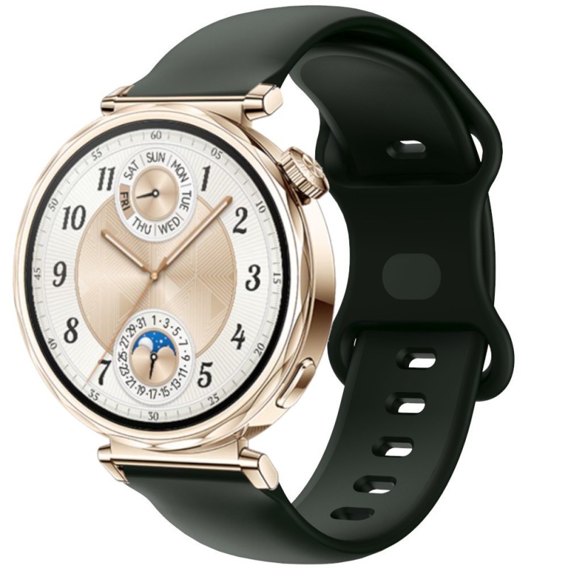 Estuyoya Correa silicona Doble Cierre Huawei Watch GT 5 - 41mm Negro