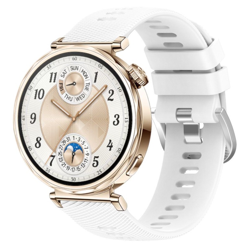 Estuyoya Correa silicona Hebilla Deportiva Huawei Watch GT 5 - 41mm Blanco