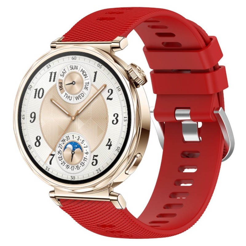 Estuyoya Correa silicona Hebilla Deportiva Huawei Watch GT 5 - 41mm Rojo