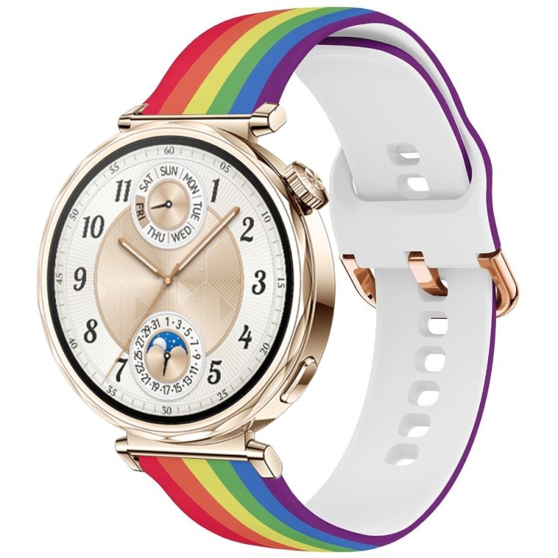 Estuyoya Correa silicona Rainbow Huawei Watch GT 5 - 41mm