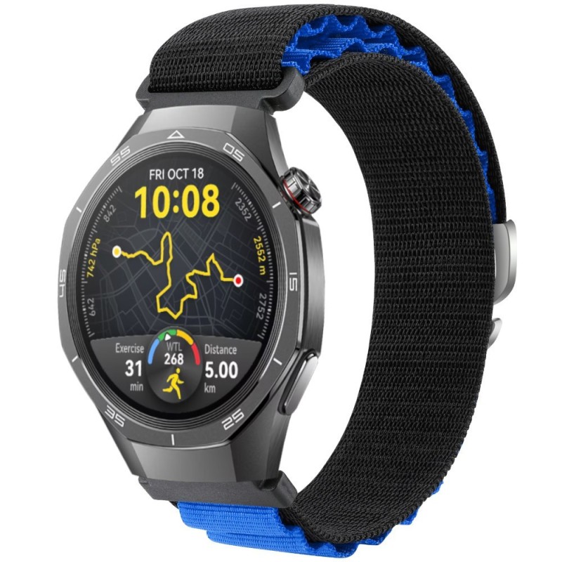 Estuyoya Correa loop nylon Huawei Watch GT 5 Pro - 46mm Negro,Azul