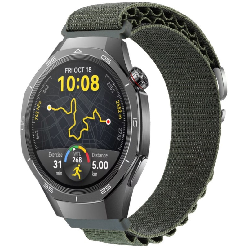 Estuyoya Correa loop nylon Huawei Watch GT 5 Pro - 46mm Verde Militar