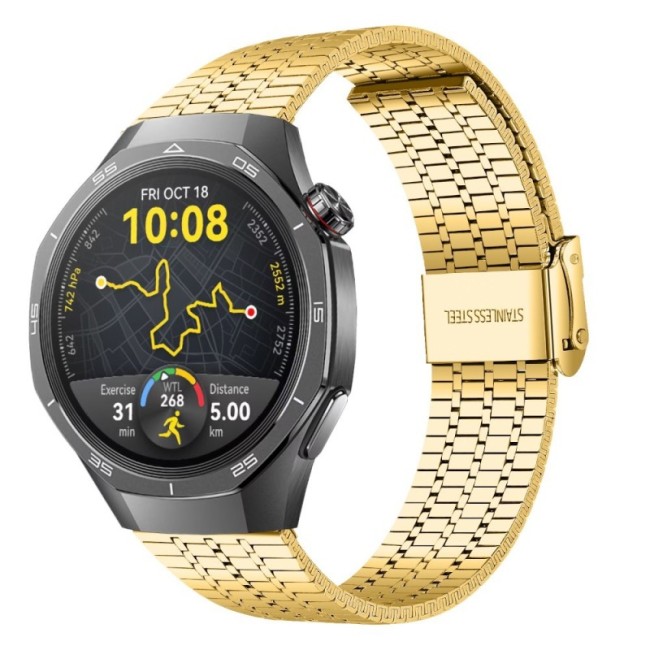 Estuyoya Correa acero Flexible Huawei Watch GT 5 Pro - 46mm oro