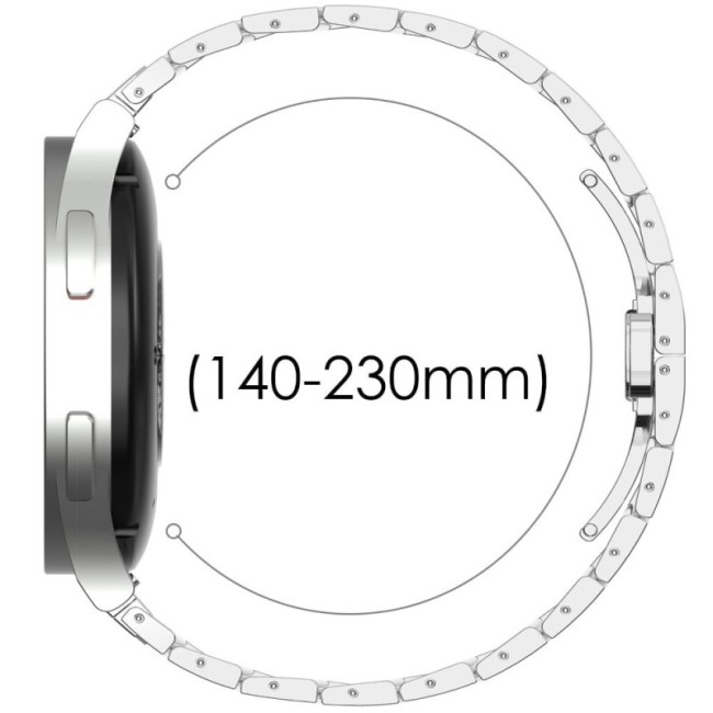 Estuyoya Correa acero Transformer Huawei Watch GT 5 Pro - 46mm plata