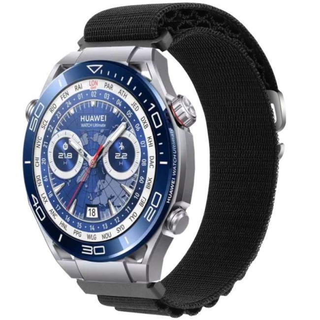 Estuyoya Correa loop nylon Huawei Watch Ultimate Negro