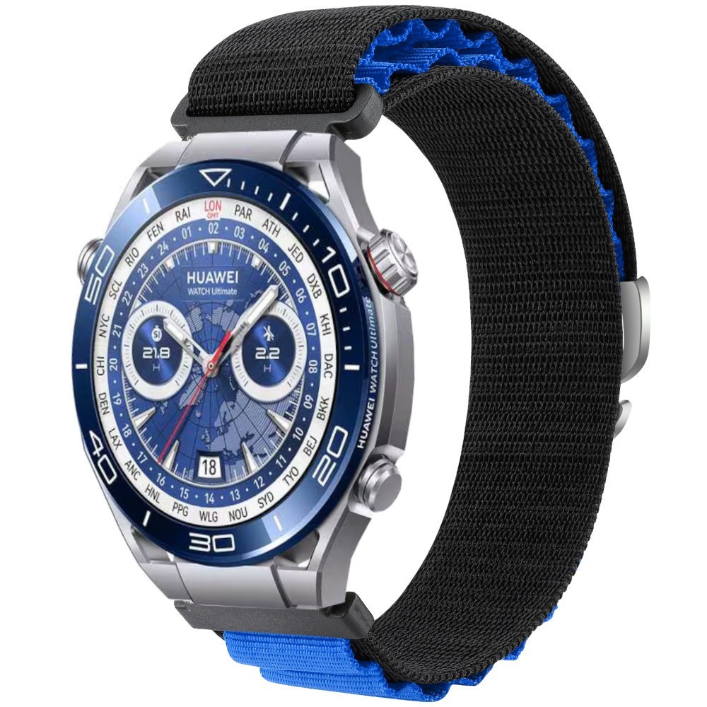 Estuyoya Correa loop nylon Huawei Watch Ultimate Negro,Azul