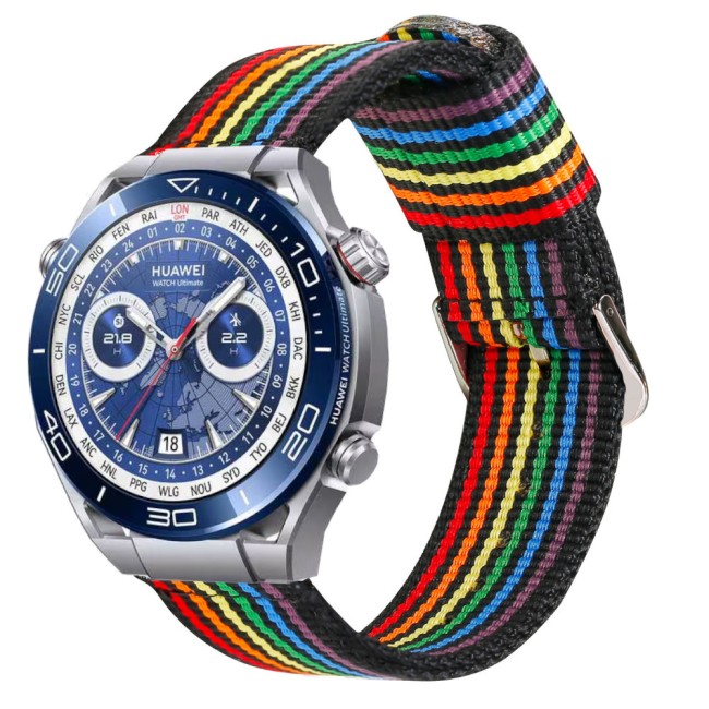 Estuyoya Correa nylon Huawei Watch Ultimate lgtbi black