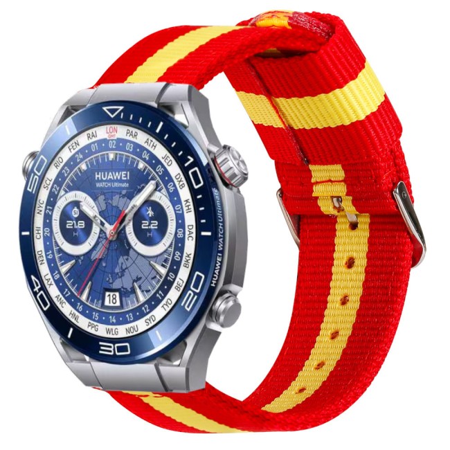 Estuyoya Correa nylon Huawei Watch Ultimate España rojigualda