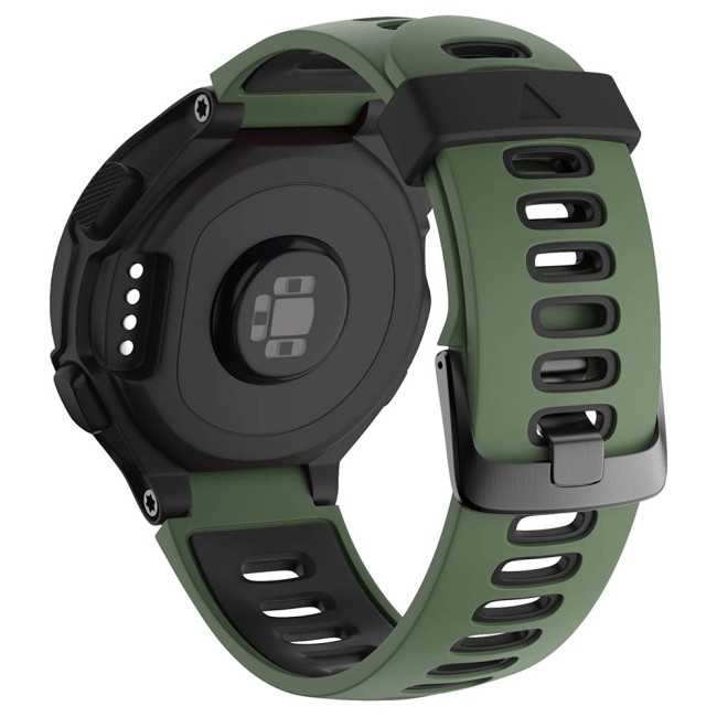 Estuyoya Correa silicona Deportiva Garmin Forerunner 735XT Verde,Negro