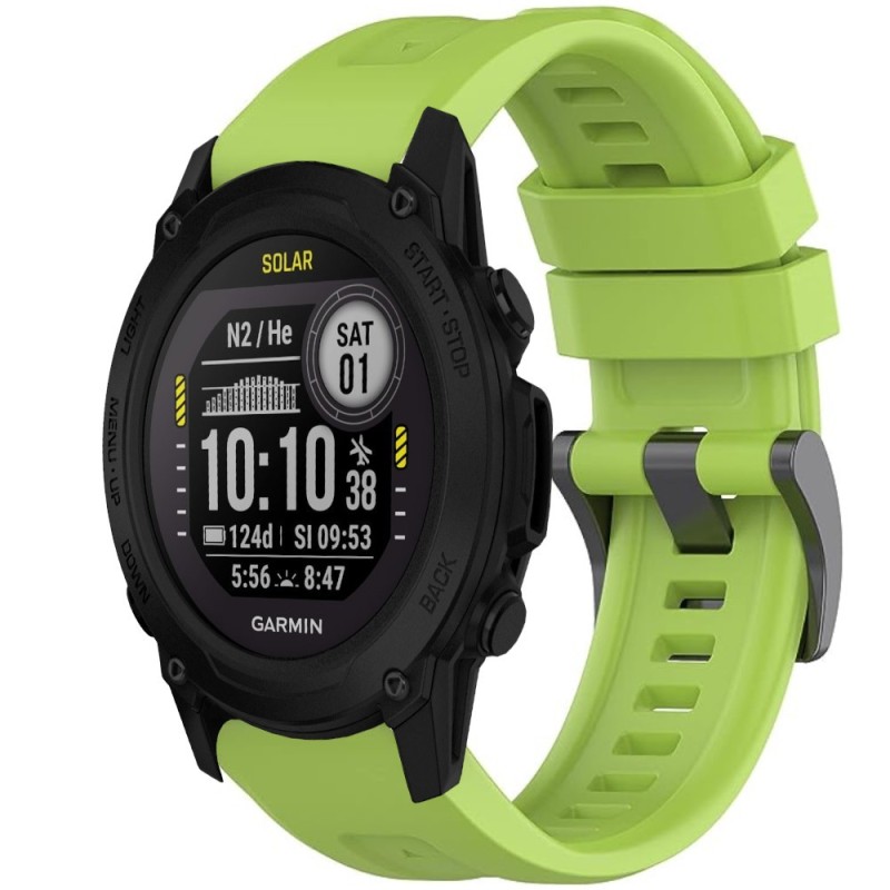 Estuyoya Correa silicona Básica Sport Garmin Descent G1 Verde Lima