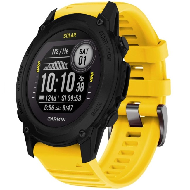 Estuyoya Correa Deportiva silicona Full Color Garmin Descent G1 Amarillo