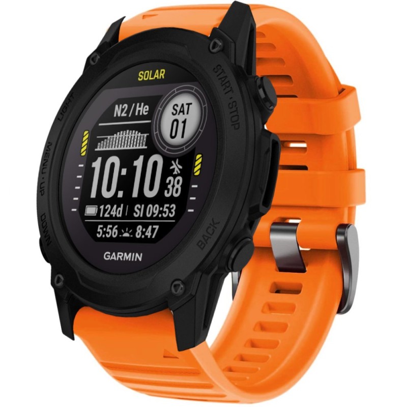 Estuyoya Correa Deportiva silicona Full Color Garmin Descent G1 Naranja