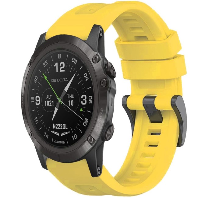 Estuyoya Correa silicona Básica Sport Garmin D2 Delta PX Amarillo