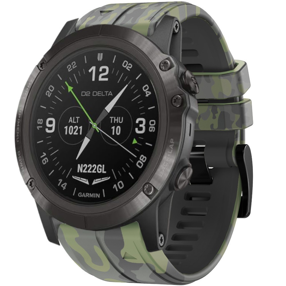 Estuyoya Correa silicona Camuflaje Garmin D2 Delta PX Verde