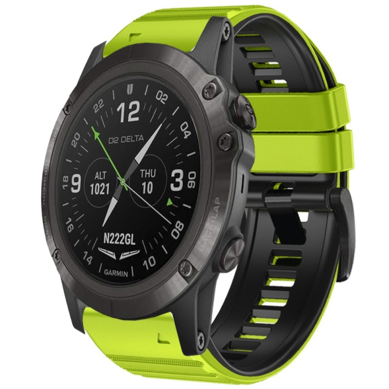 Estuyoya Correa silicona Deporte Garmin D2 Delta PX Verde Lima