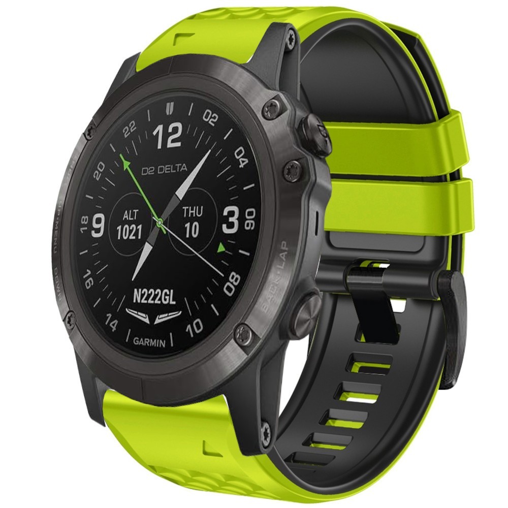 Estuyoya Correa silicona Piramid Garmin D2 Delta PX Verde,Negro