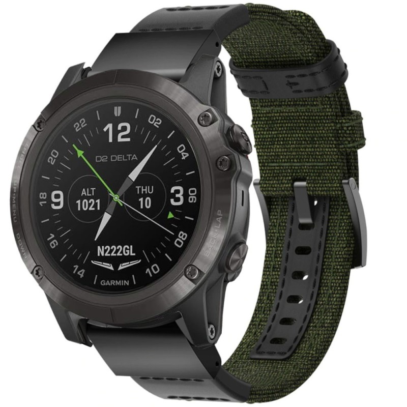 Estuyoya Correa nylon balistico Garmin D2 Delta PX verde