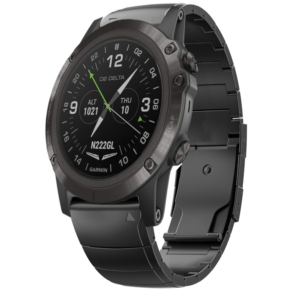 Estuyoya Correa Acero Luxury Garmin D2 Delta PX Negro