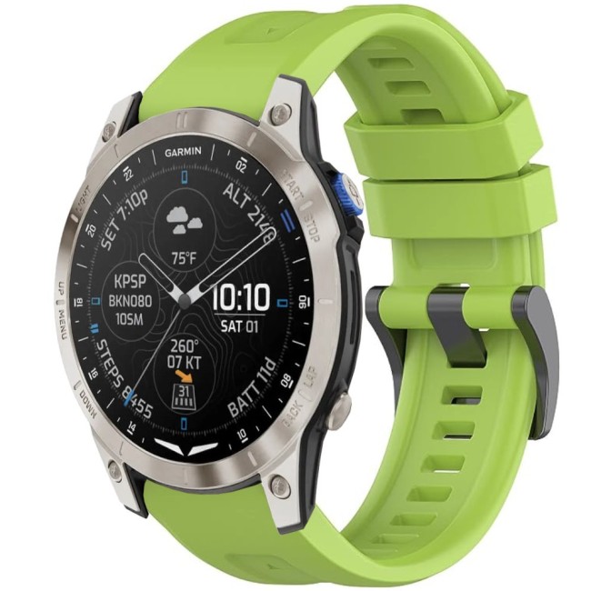 Estuyoya Correa silicona Básica Sport Garmin D2 Mach 1 Verde Lima