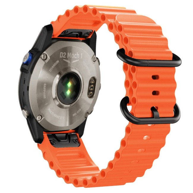 Estuyoya Correa silicona Ocean Garmin D2 Mach 1 naranja