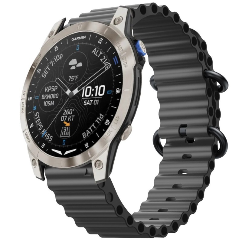 Estuyoya Correa silicona Ocean Garmin D2 Mach 1 negro