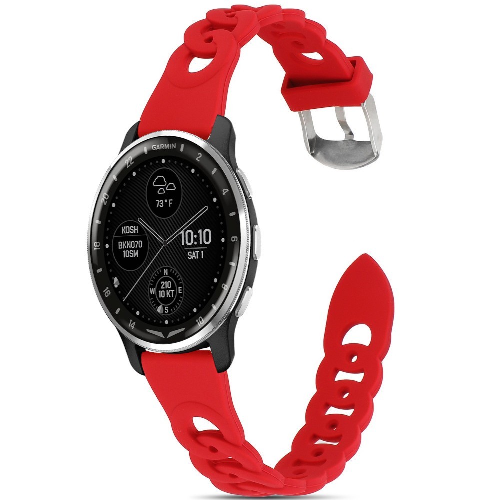 Estuyoya Correa silicona Diseño Cadena Garmin D2 Air X10 Rojo