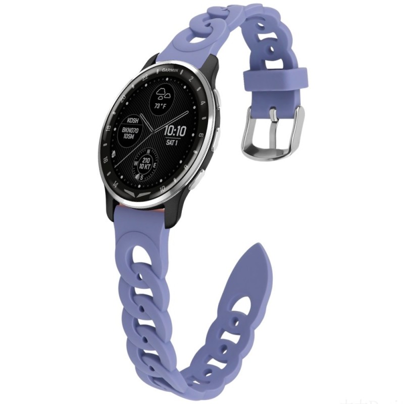 Estuyoya Correa silicona Diseño Cadena Garmin D2 Air X10 Violeta