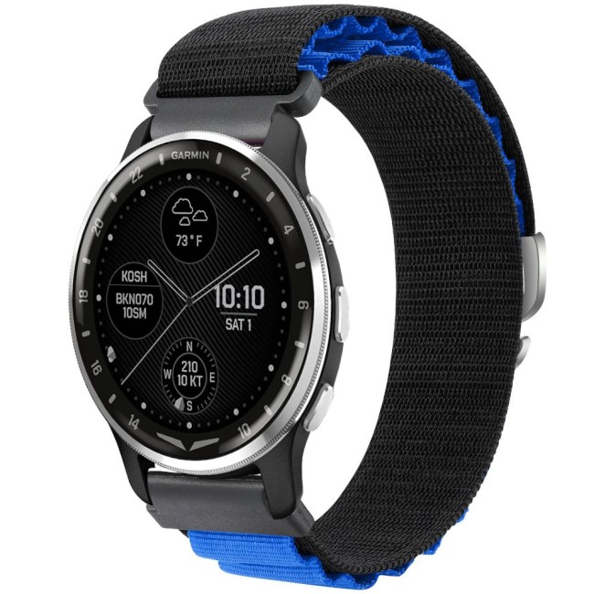 Estuyoya Correa loop nylon Garmin D2 Air X10 Negro,Azul