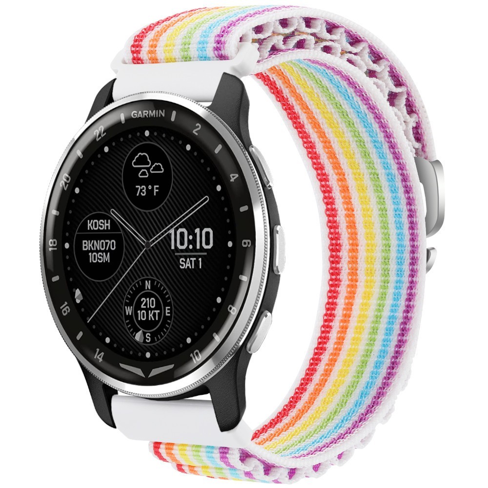 Estuyoya Correa loop nylon Garmin D2 Air X10 Rainbow White