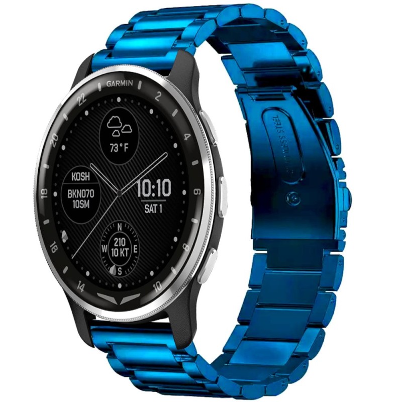 Estuyoya Correa metal acero Garmin D2 Air X10 azul