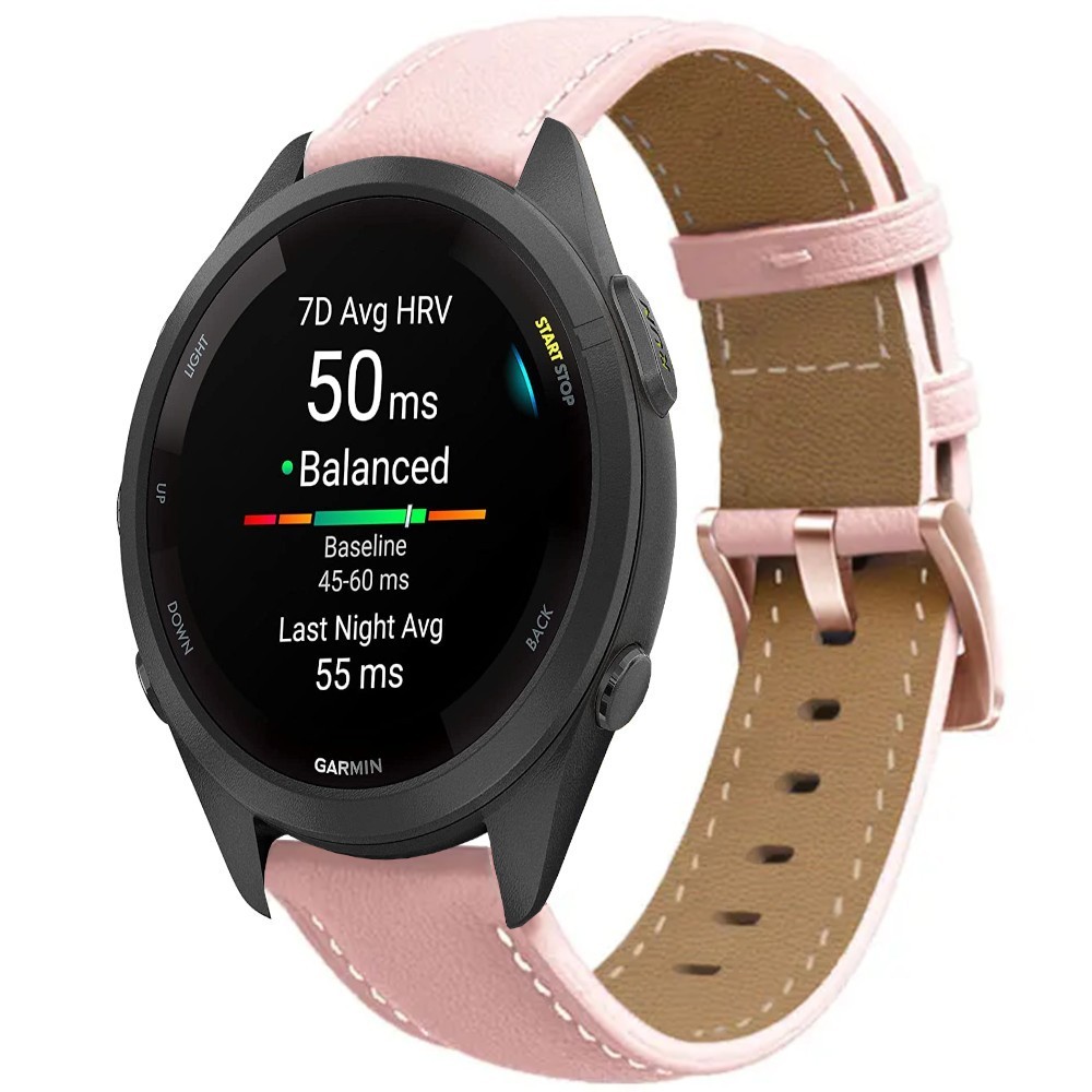 Estuyoya Correa cuero Fino Garmin Forerunner 265S Rosa