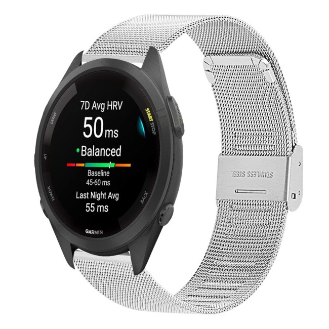 Estuyoya Correa Milanesa Garmin Forerunner 265S plata